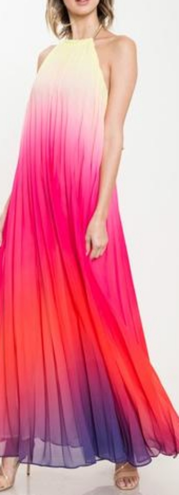 NEW! L'ATISTE ombre maxi dress